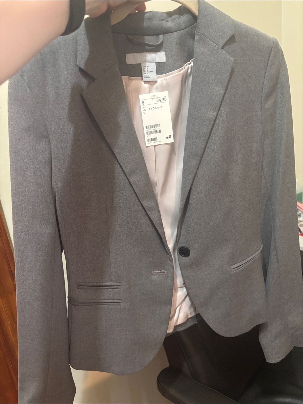H&M Gray Single-Button Women's Blazer